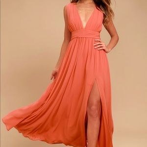 Lulus rusty rose dress brand new!